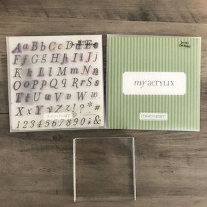 My Acrylix Stamps Off Road Dirtbike, ATV & Alphabet